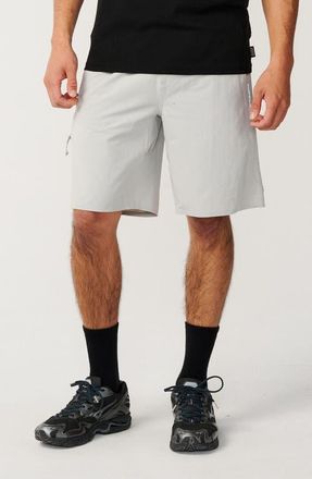 Rip Curl Boardwalk Tie Waist Shorts in Storm Grey at Nordstrom, Size Xx-Large