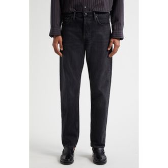 Acne Studios 1996 Regular Fit Jeans in Black at Nordstrom, Size 32 X 32
