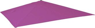 Hhg Nunca Usado] Funda De Recambio Para Parasol Sem&aacute;foro De Lujo Hhg 436, Funda De Recambio Para Parasol, 3x3m (&oslash;4,24m) Poli&eacute;ster 2,7kg, P&uacute;rpura-violeta