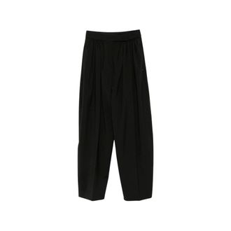 Sportmax Dames, Broeken, Zwart, Maat: 2XS Wol