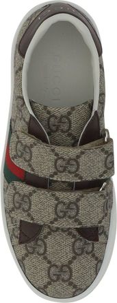 Gucci Boys Jacquard Sneakers Beige Upper: Polyurethane Trainers