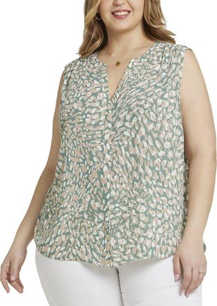 NYDJ Plus Pintuck Blouse