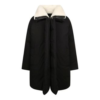 Givenchy Chaqueta negra con cuello de piel de oveja desmontable - Coats - Hombre - Negro - M