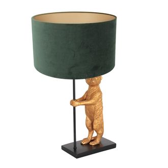 Steinhauer Anne Lighting - L&aacute;mpara De Mesa - Animaux - Negro - Metal Velours