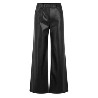 Marc Cain Broeken, Dames, Zwart, S, Polyester, Warri Wijde Broek