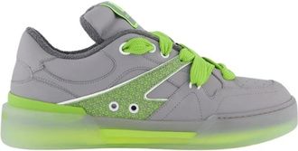 Dolce & Gabbana Nieuwe Roma Sneaker Grijs/Groen - Heren - Sneakers - Grijs - 44 EU - Schoenen