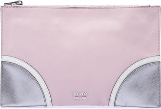 Prada Pre-owned Prada Tricolor Saffiano Clutch Ladies I0EVBRWV9AM2UW03