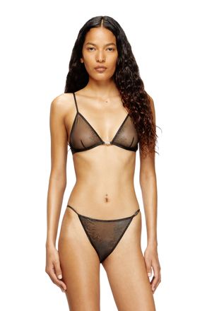 Diesel Triangle nylon bra - Bras - Woman - Black