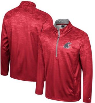 Colosseum Mens Colosseum Crimson Washington State Cougars The Machine Half-Zip Jacket at Nordstrom, Size Large