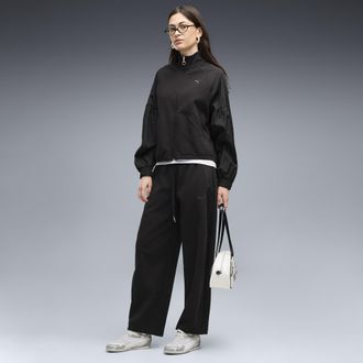 Puma Pantaloni HER dal taglio morbido da donna, Abbigliamento, Nero, XL