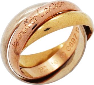 Cartier Yellow Gold (18K) Pink Gold (18K) White Gold (18K) Band Ring (Pre-Owned)