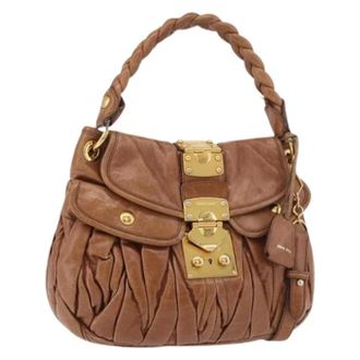 Miu Miu Pre-owned Handbags, female, Brown, Size: ONE SIZE Pre-owned Hand Bag