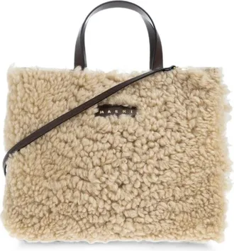 Marni Shoulder Bag Lamb Fur Museo