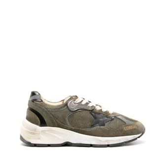 Golden Goose Dad-Star Trainers Olive Green Multicolor - female - Golden Goose - Sneakers - Green - 8 UK - Shoes