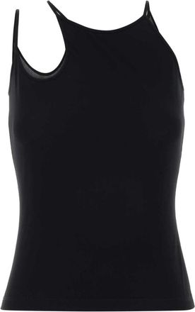 Alexander McQueen Mesh Tanktop - Dames - Tops zonder mouwen - Zwart - S - Tops