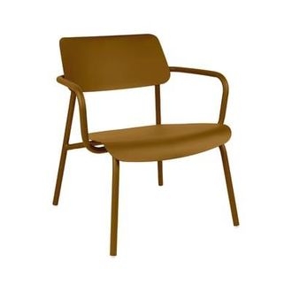 Fermob Stackable low armchair Studie - Yellow - Aluminium - Designer Tristan Lohner