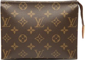 Louis Vuitton Pre-owned Toiletry Pouch 19 - Dames - Vintage Clutch - Bruin - ONE Size - Vintage
