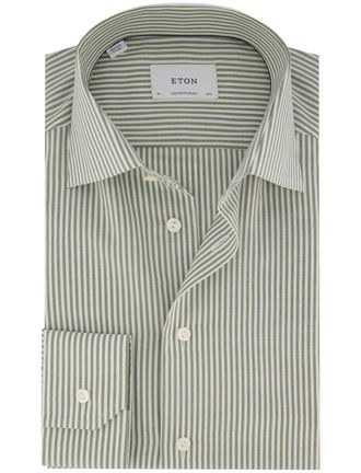 Eton business overhemd Eton Contemporary Fit groen