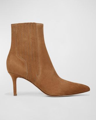 Veronica Beard 70mm Lisa Suede Stiletto Ankle Booties