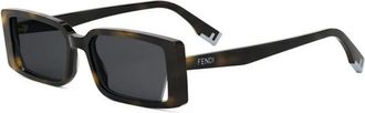 Fendi Authentieke Way Bril met Topkwaliteit - unisex - Zonnebrillen - Zwart - 53 MM - Accessoires