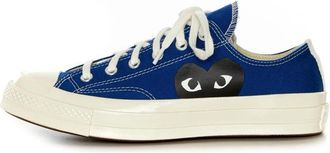 Comme Des Gar&ccedil;ons Flacher Canvas Sneaker - Dames - Sneakers - Blauw - 37 EU - Schoenen