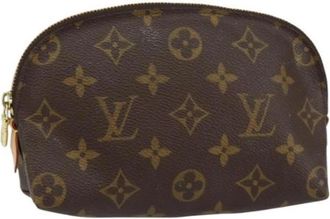 Louis Vuitton Pre-owned Canvas Pouch - Dames - Vintage Clutch - Bruin - ONE Size - Vintage