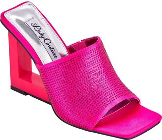 Lady Couture Rhinestone Wedge Slide Sandal in Fuchsia at Nordstrom Rack, Size 13