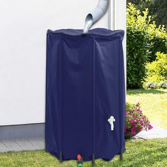 vidaXL Dep&oacute;sito De Agua Plegable Con Grifo Pvc 500 L Vidaxl