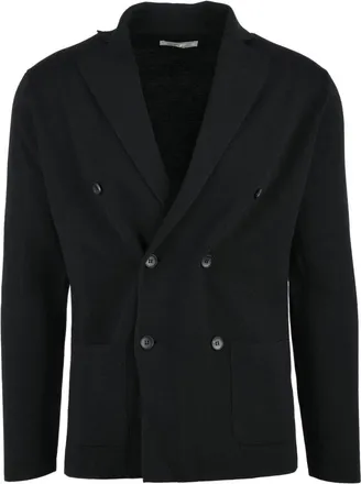 FILIPPO DE LAURENTIIS Truien & Vesten, Heren, Zwart, 6Xl, Wol, Blazer van breiwerk