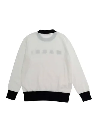 Marni Logo-Embroidered Cotton Sweater - White