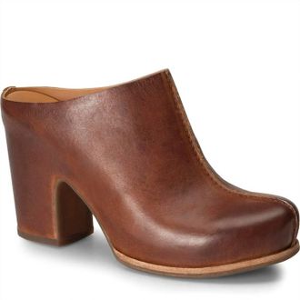 Kork-ease Womens Sagano Slide On Clogs In Brown Rum