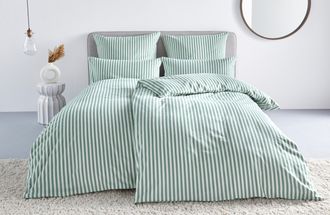LeGer Home by Lena Gercke Bettwäsche »Linnea« 2 tlg. aus 100% Baumwolle, Streifendesign