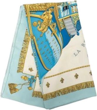 Herm&egrave;s Pre-owned Vue Du Carrosse De Galere La Reale Scarf - Dames - Vintage Accessoires - Veelkleurig - ONE Size - Vintage