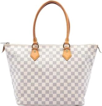 Louis Vuitton Pre-owned Tote Bags, female, White, Size: ONE SIZE Pre-owned Saleya MM