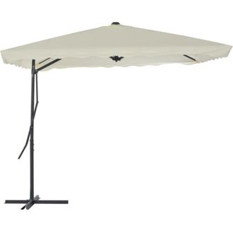 vidaXL Sombrilla De Jard&iacute;n Con Palo De Acero Arena 250x250 Cm Vidaxl