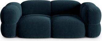 Cosmopolitan Design Sof&aacute; 3 plazas de terciopelo petr&oacute;leo oscuro