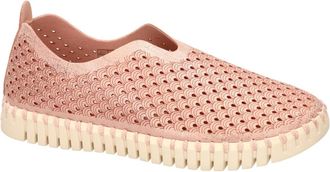 Ilse Jacobsen Schoenen, Dames, Roze, 36 EU, Leer, Tulip Glitter Tulip 3223 Loafers