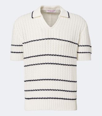 Orlebar Brown Swift crochet cotton polo shirt