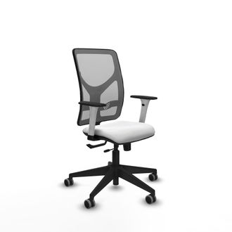 Piqueras y Crespo Silla De Oficina Piqueras Y Crespo Motilla Gris Soporte Lumbar Ajustable