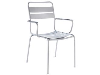 Schubiger M&ouml;bel Metall-Lattenstuhl Glarus mit Armlehne