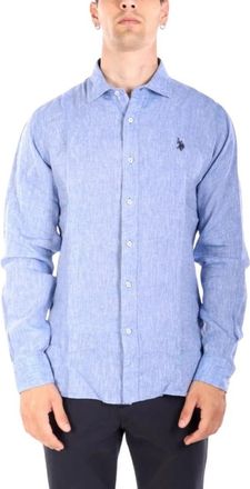 U.S.Polo Association U.s. Polo Assn - Heren - Casual Overhemden - Blauw - XL - Overhemden