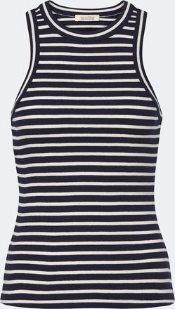 Nili Lotan Hank striped cotton tank top