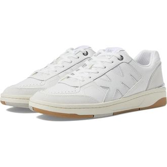 Michael Kors Womens Michael Kors Rebel Sneakers White Leather Lifestyle Shoes ZOGG2186
