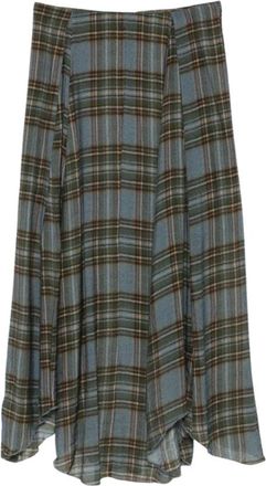 Yerse Falda Midi de Cuadros - Skirts - Mujer - Multicolor - L