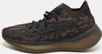 adidas Boost 380 Size 44 Black/Brown Knit Fabric Low Top Sneakers