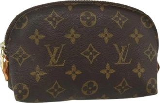 Louis Vuitton Pre-owned Clutches, female, Brown, Size: ONE SIZE Pre-owned Monogram Canvas Pouch
