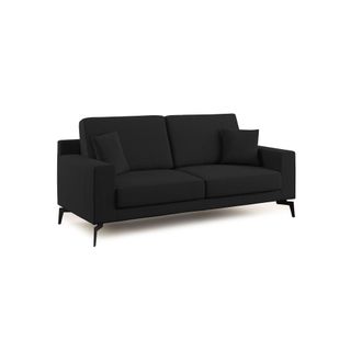 Divani.Store Prestige Sof&aacute; Moderno En Microfibra Desmontable 186 Cm Negro
