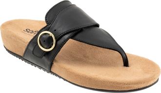 Softwalk Belize 2.0 T-Strap Sandal in Black at Nordstrom, Size 10.5
