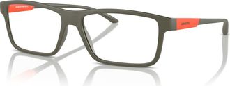 Arnette 56mm Rectangle optical glasses in Green/Red at Nordstrom