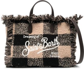 MC2 Saint Barth Colette gingham-check tote bag - women - Polyester - One Size - Brown